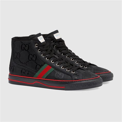 gucci men's high tops|black Gucci high top men's.